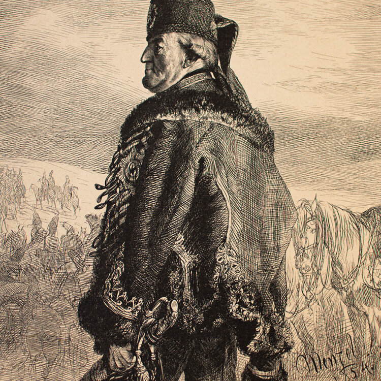 Adolph von Menzel - General Wilhelm Sebastain von Belling...