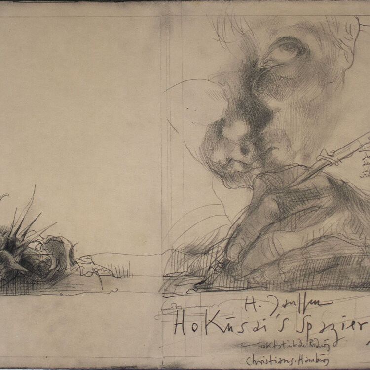Horst Janssen - Hokusai’s Spaziergang - 1972 -...