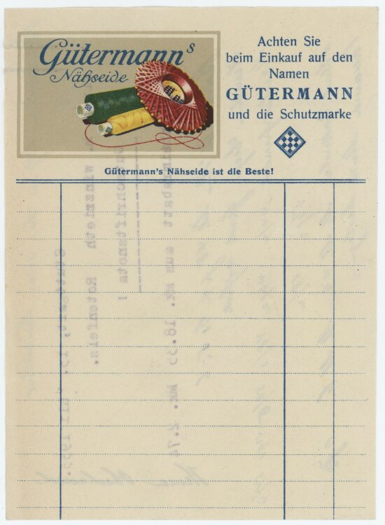 Firma M. Winzrieth (Kaufhaus) - Gutschrift - 24.07.1933
