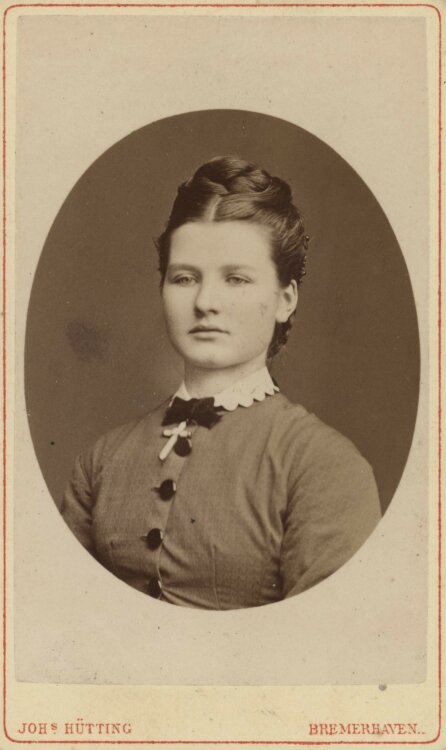 Joh. Hütting - Porträt einer Dame. - um 1900 -...