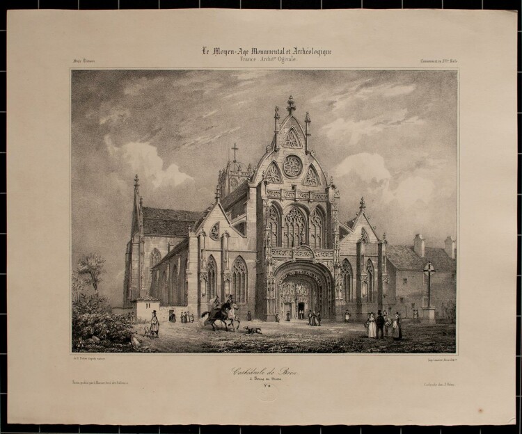 Nicolas Marie Joseph Chapuy - Kathedrale von Brou - Lithographie - 1840