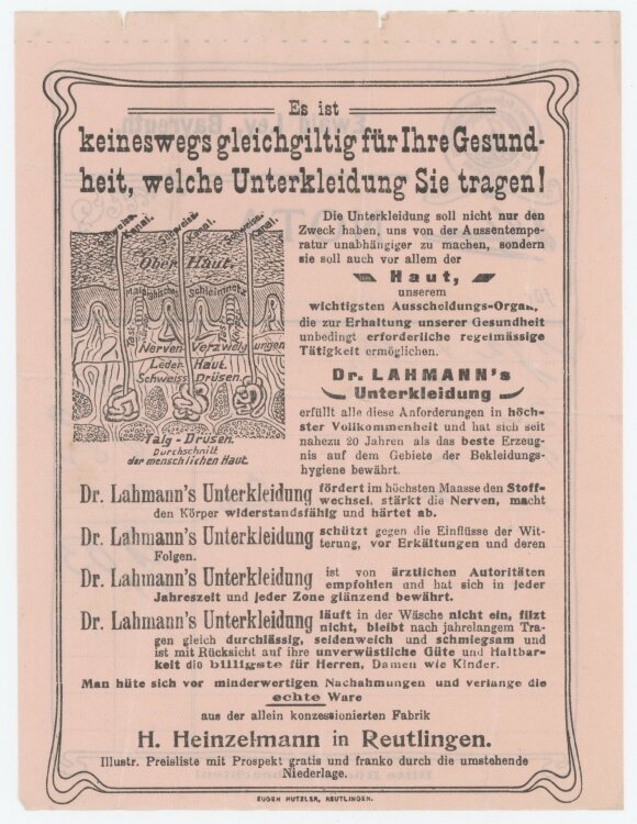 Otto von und zu Aufsessan Ewald Ley, Bayreuth- Rechnung - um 1900