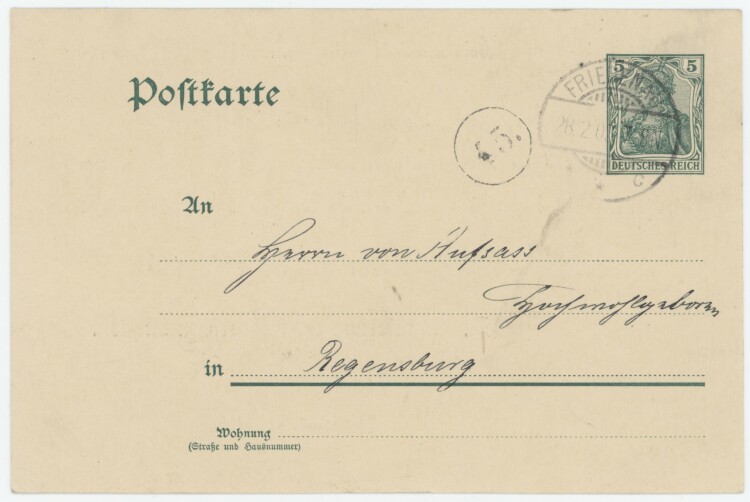 Kuratorium der Coßnerschen Mission - Quittung - 26.05.1902
