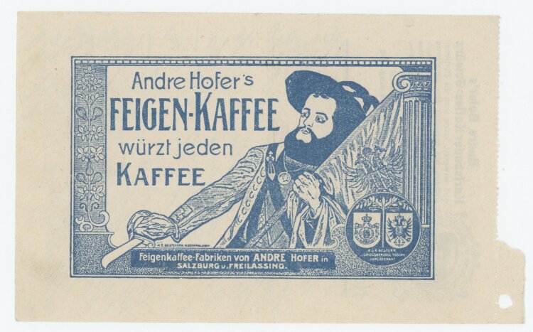 Familie von und zu Aufsessan unbekannter Lebensmittelladen.- Rechnung - um 1900
