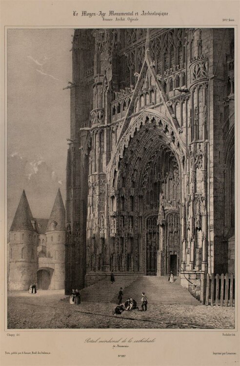 Nicolas M. J. Chapuy - Kathedrale in Beauvais - Lithographie - 1840
