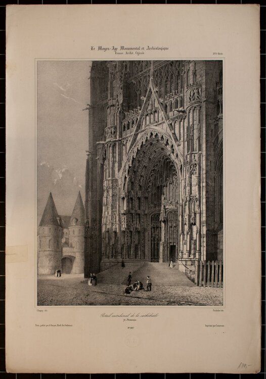 Nicolas M. J. Chapuy - Kathedrale in Beauvais - Lithographie - 1840