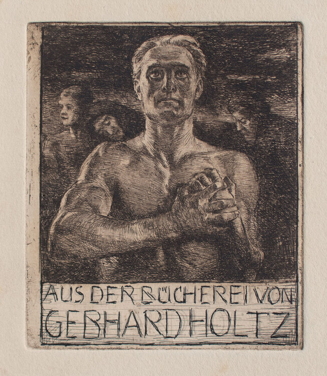 Bruno Héroux - Exlibris Gebhard Holtz - o.J. - Radierung auf Büttenpapier