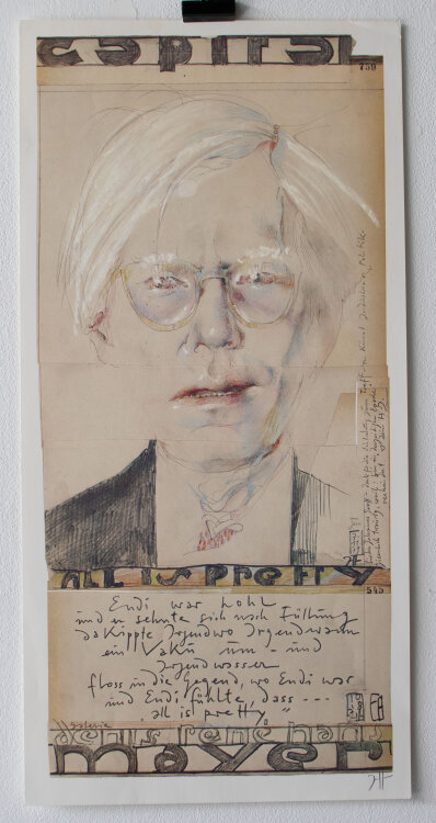 Horst Janssen - Andy Warhol - All is pretty - 1979 -...