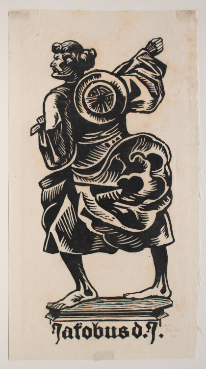 Otto Bartels - Jakobus d. J. - 1926 - Holzschnitt auf Japanpapier