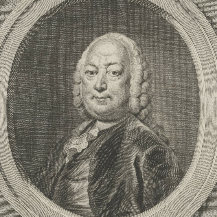 Jacobus Houbraken - Porträt Bürgermeister Daniel de Dieu - o.J. - Kupferstich