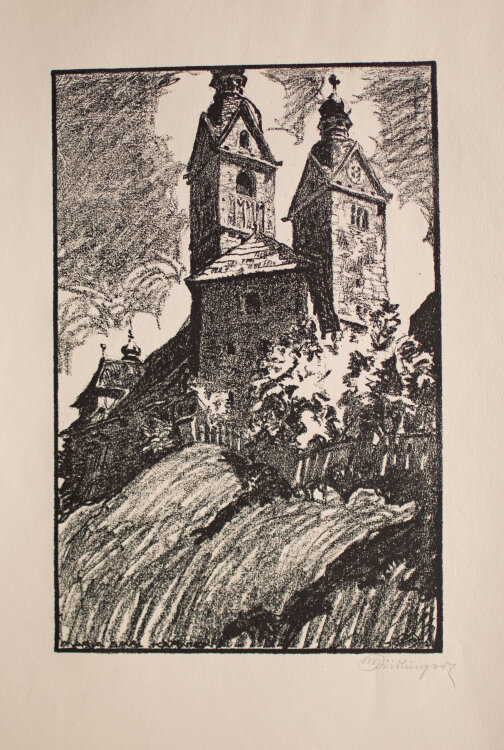 Max Kislinger - Maria Saal Kärnten - 1922 - Lithografie