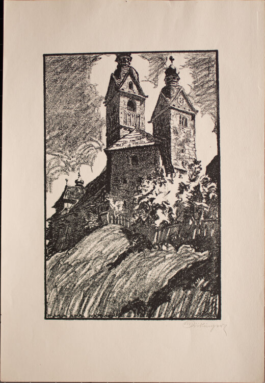 Max Kislinger - Maria Saal Kärnten - 1922 - Lithografie