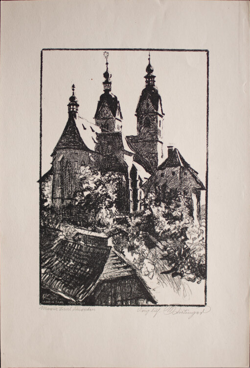 Max Kislinger - Maria Saal Kärnten - 1922 - Lithografie