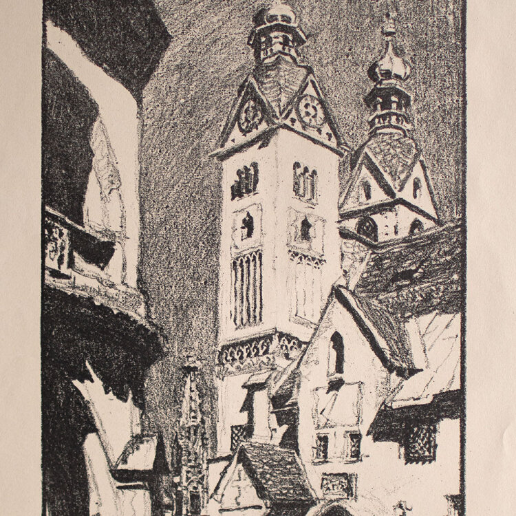 Max Kislinger - Maria Saal Kärnten - 1922 - Lithografie
