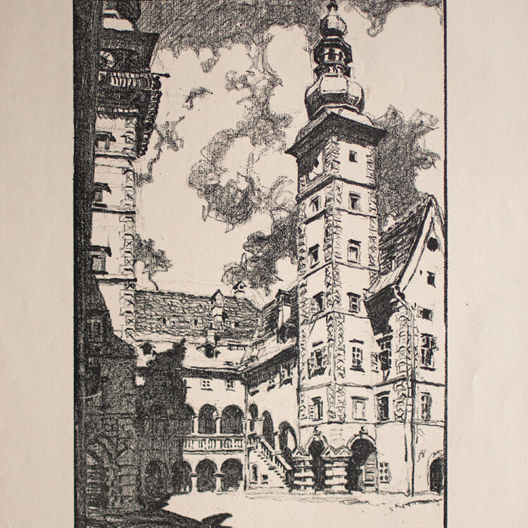 Max Kislinger - Klagenfurt Landhaus - 1922 - Lithografie