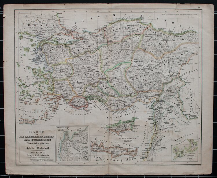 Johannes Valerius Kutscheit - Karte von Alt-Kleinasien,...