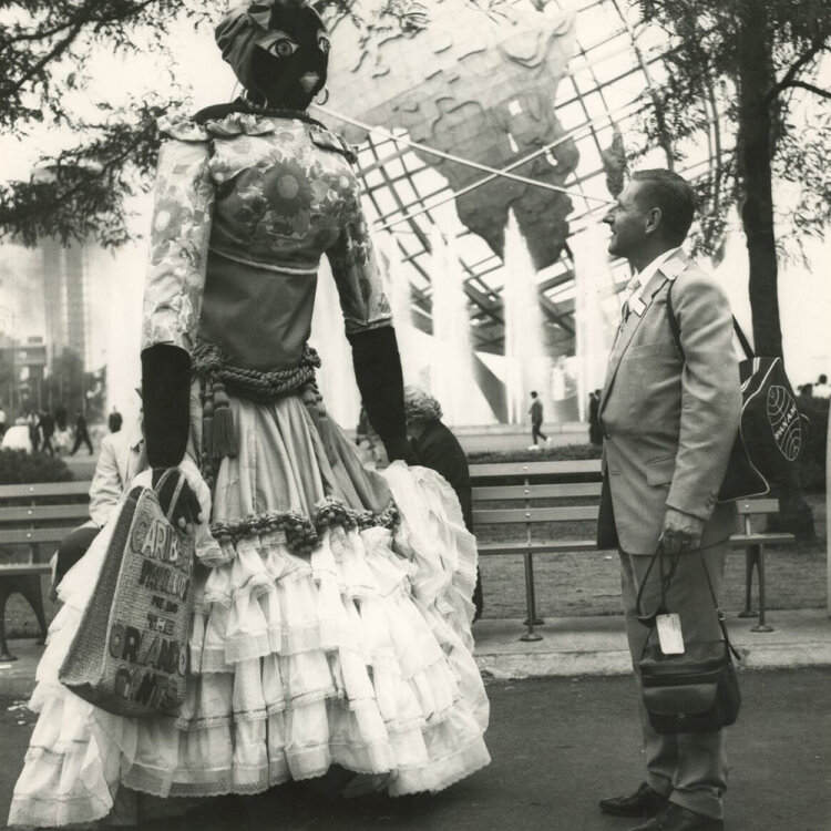 Pressebild-Agentur Schirner - Erster Direktflug der PAN-AM/ Weltausstellung New York - 1964 - s/w Fotografie