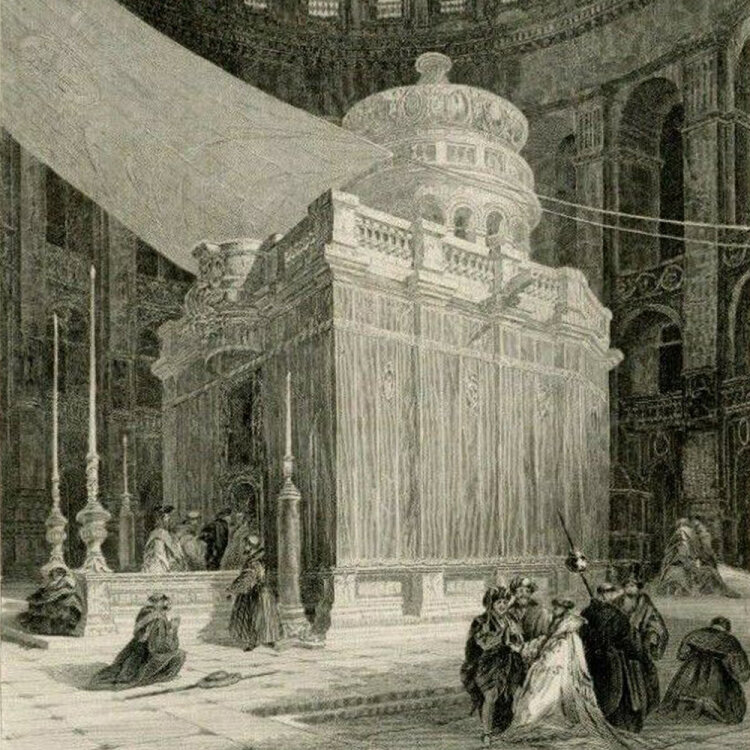 unbekannt - Das Heilige Grab in Jerusalem - undatiert - Radierung