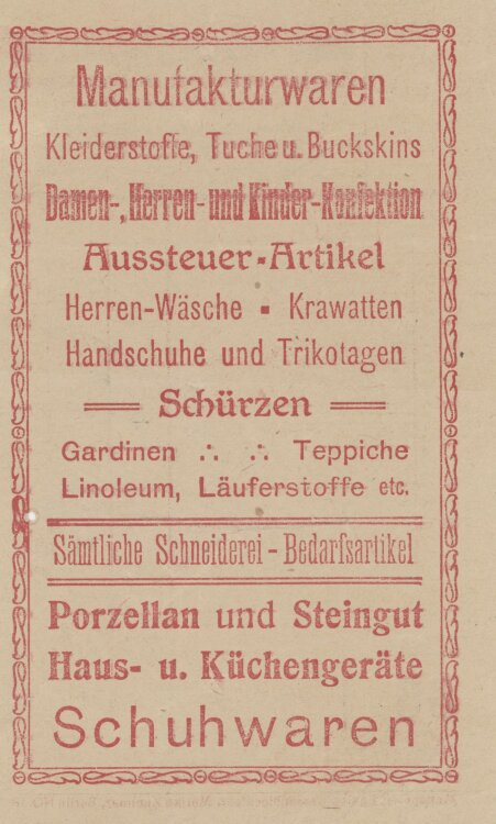 unbekanntan Konsum-Verein Leipzig-Plagwitz und Umgebung- Kassenzettel - um 1910