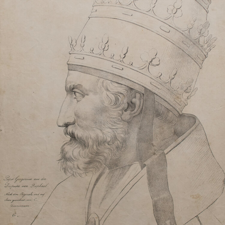 Clemens von Zimmermann - Porträt Papst Gregorius -...