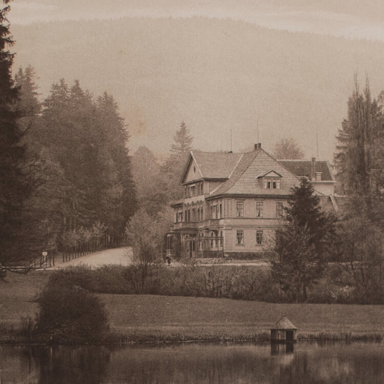 unbekannt - Friedrichsroda, Hotel Reinhardsbrunn - 1901 - Kupfergravur