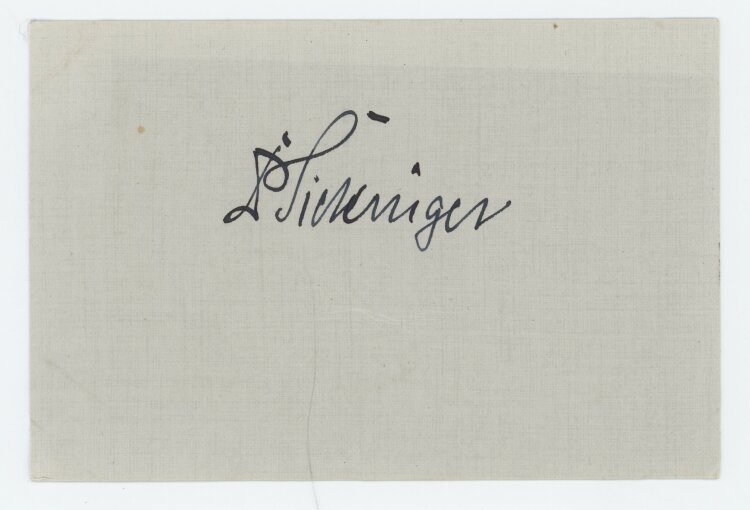 Joseph Anton Sickinger - Autograph - um 1923