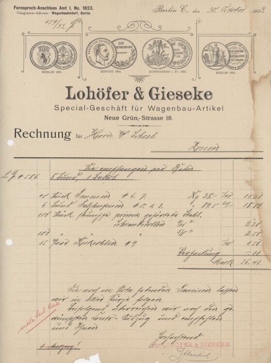 W. Scheel, Schmiedemeisteran Lohöfer & Gieseke-...