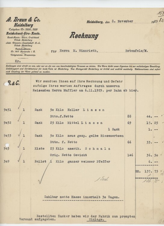 Firma M. Winzrieth (Kaufhaus)an A. Braun & Co.-...