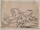 Joseph Simon Volmar - Pferd mit Fohlen - Tuschezeichnung - 1853
