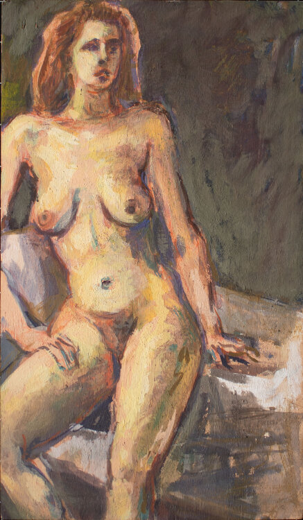 Rolf Walter - Claudia - 1992 - Acryl auf Holz