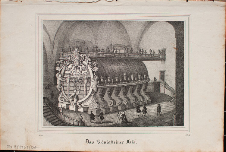 unbekannt - Das Königsteiner Fass - o.J. - Stahlstich