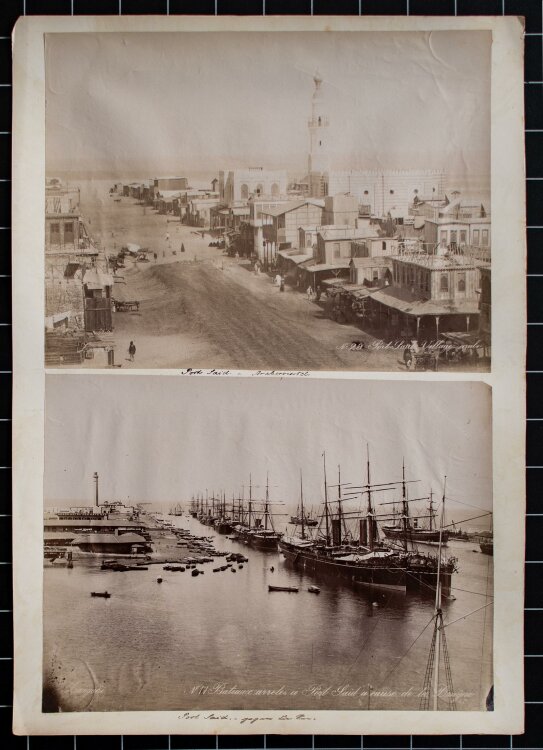 George & Constantine Zangaki - Bau des Suezkanals - Fotografien - o. J.