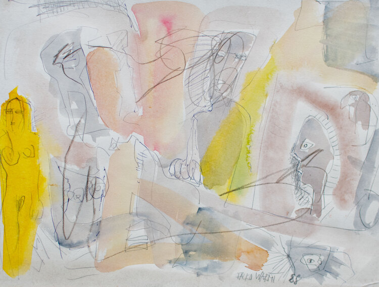 Falko Warmt - Figuren - 1988 - Aquarell und Bleistift