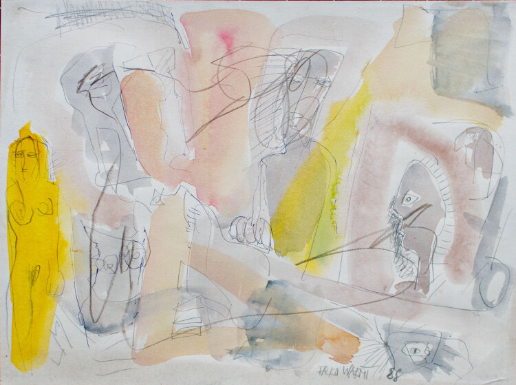 Falko Warmt - Figuren - 1988 - Aquarell und Bleistift