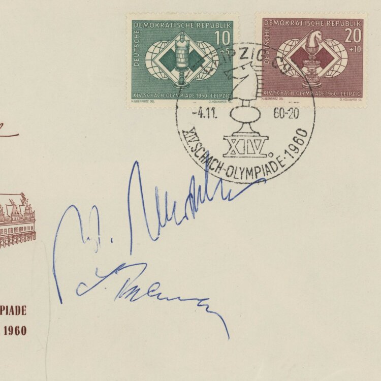 Wolfgang Unzicker - Autograph - 04.11.1960