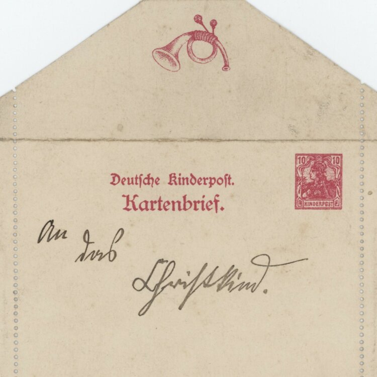 Unbekannt - Kartenbrief Deutsche Kinderpost - um 1900