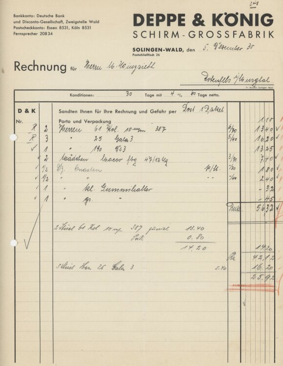 Firma M. Winzrieth (Kaufhaus)an Deppe & König...