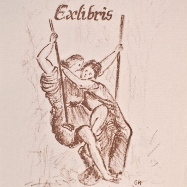 G. Hutse - Exlibris - 1967 - Lithografie