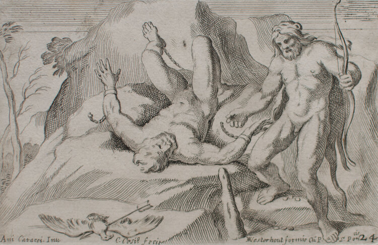 Carlo Cesi - Prometheus - o.J. - Kupferstich auf Büttenpapier