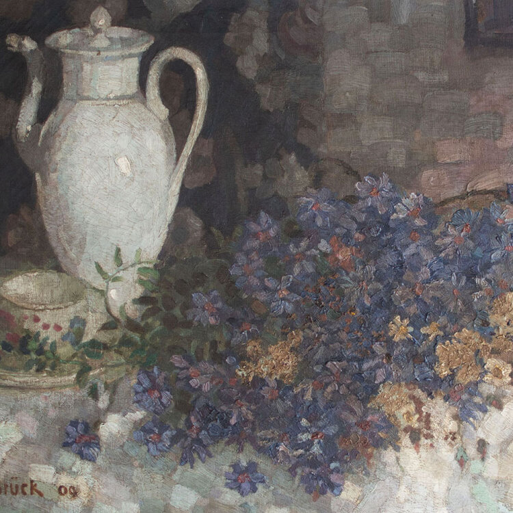 Albrecht Bruck - Stillleben mit Blumenstrauß - 1909...