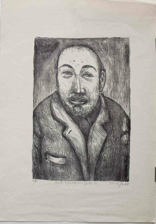 Kurt Mühlenhaupt - Emil Bartels aus Berlin 61 - 1971 - Lithografie