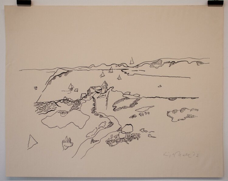 Günter Horlbeck - Küstenlandschaft - 1972 - Lithografie