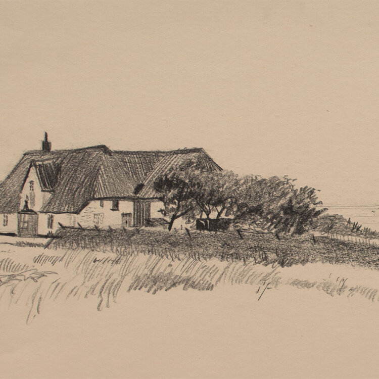 Uli Huber - Amrum - 1951 - Bleistiftzeichnung