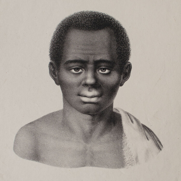 Joseph Brodtmann - Neger - undatiert - Lithografie auf...