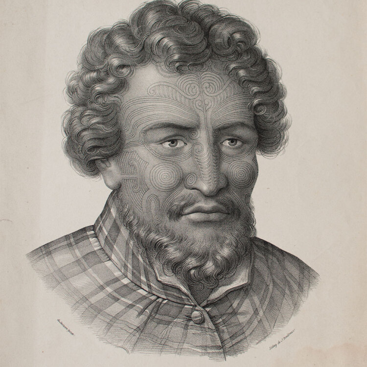 Joseph Brodtmann - Neger - undatiert - Lithografie auf Büttenpapier