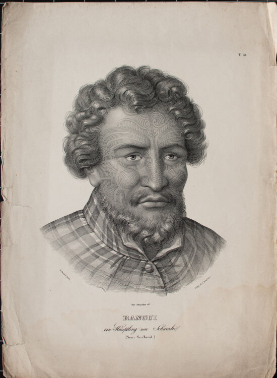 Joseph Brodtmann - Neger - undatiert - Lithografie auf Büttenpapier