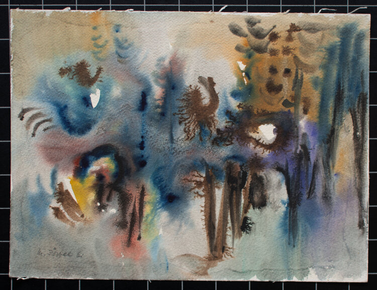 Max Pöppel - ohne Titel - 1961 - Aquarell