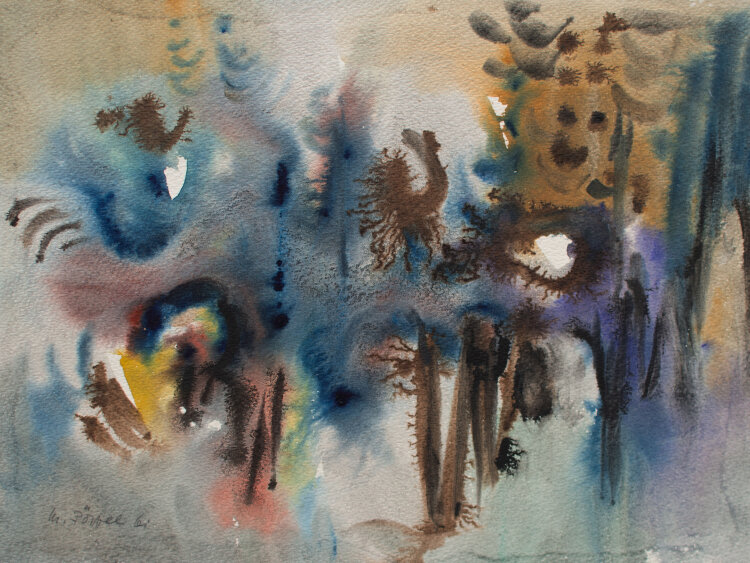 Max Pöppel - ohne Titel - 1961 - Aquarell