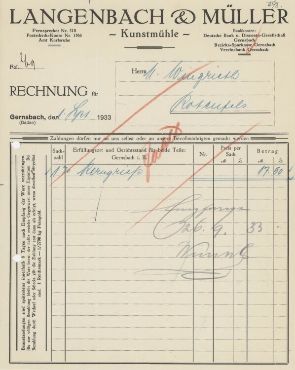 Firma M. Winzrieth (Kaufhaus)an Langenbach &...