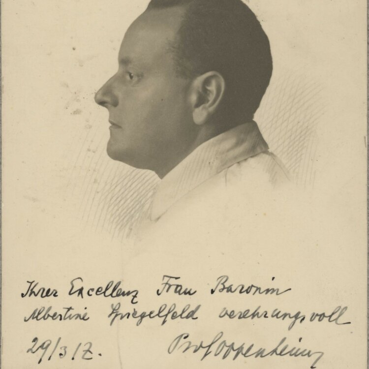 Franz Oppenheimer - Autograph - 29.03.1917